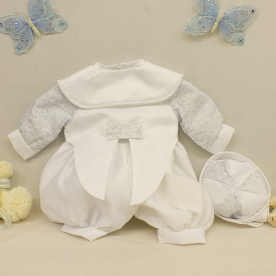 Boys Christening Romper Suit